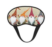 Christmas Gnomes Print Sleep Eye Mask Light Blocking Soft and Comfortable Night Eye Blinder for Women Men for Sleeping Travel Night Shift