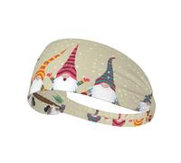 Christmas Gnomes Printing Full-Print Elastic Exercise Headband, Adjustable Fit Great For Yoga,Hikingâ€‹ Exercise Headband