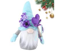 Christmas Gnomes Soft Toy, Christmas Gnome - Scandinavian Tomte with Purple Flower Plush Plush - Fun Collectible Faceless Gnomes Handmade 30Cm/11.8 Inch for Plu Tray