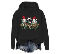 Christmas Goats Sweatshirt Christmas Santa Goats Shirt Black