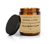 Christmas Godfather Gifts Scented Candle, God Fathers Gifts, Will You Be My Godfather Gift Birthday Presents Fathers Day Valentine's Day Gift from Godchild 100g Soy Wax Lavender Candle