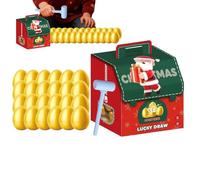 Christmas Golden Eggs Countdown - Festive Collectible Set, Reusable Advent Toy, Decorative Holiday Surprise Kit | Joyful Seasonal Activity For Kids Teens Family Home Gatherings Celebrations Fun Play