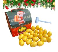 Christmas Golden Eggs Countdown, Interactive Holiday Activity, 20x19.8x13cm, Golden Eggs Advent Calendar, Holiday Treasure Egg Collection, Hand Skills Development,
