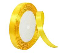 Christmas Golden Satin Ribbon 10mm,22m Golden Hair Ribbon Cake Bows for Christmas&Gift Wrapping,Fabric Polyester Satin Ribbon for Wrapping Bows Hair Cake Decoration Balloons