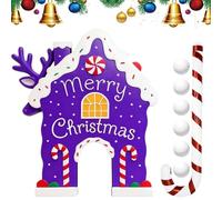 Christmas Golf Game - Seasonal Candy Cane Game Christmas Set,Funny Golf Party Toy,for Holiday Party Outdoor Indoor Family Yard Celebration Gathering Living Room Camping Picnic