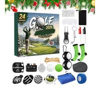 Christmas Golf Spill Account Set Golf Brush Beginner Lovers | Advent golf tool holder for men, dad, husband, son, adults, lovers, families,