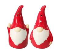 Christmas Gonk Salt and Pepper Shakers | Festive Gnome Ceramic Salt & Pepper Set | Novelty Cruet Set - 10cm