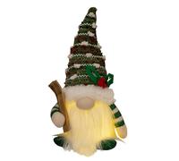 Christmas Gonks Decorations, Christmas Gnomes with Light, Handmade Plush Scandinavian Tomte Figurine for Home, Farmhouse, Fireplace, Tiered Tray, Bookshelf, Table Decor