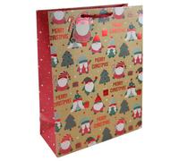 Christmas Gonks Extra Large Kraft Gift Bag