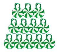 Christmas Goodie Bags Reusable Red Green Pouches Non Woven Candy Sacks 12pc | Festive Treat Storage, Fabric Construction, Snack Favor Holders For Classroom Gathering Home Community School Holiday