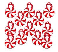 Christmas Goodie Bags Reusable Red Green Pouches Non Woven Candy Sacks 12pc | Festive Treat Storage, Fabric Construction, Snack Favor Holders For Classroom Gathering Home Community School Holiday