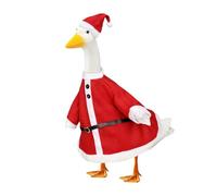 Christmas Goose HolidayCharm Outfit Set for Lawn Decoration, Festive Outdoor Porch Goose Clothes with Bow Hat, Durable Fabric, Perfect for Garden Party & Home Décor, Suitable for 23 Inch Goose Statue