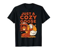 Christmas Goose Just A Cozy Goose Holiday T-Shirt