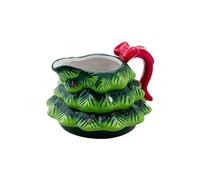 Christmas Gravy Boat - 17oz Hand-Painted Ceramic Christmas Tree Design for Festive Holiday Dinners