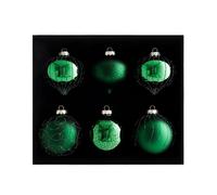 Christmas Green Glass Baubles