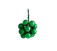 Christmas Green Glass Berry Cluster Baubles