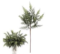 Christmas Green, Realistic Cedar Wood Home Decoration, Realistic Christmas Green Stems, Pine Branches, for Table Decoration, Crafts, Garland, Fireplace, Vase Filler, Bedroom, Office, Indoor, Outdoor