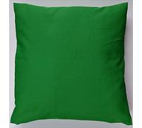 Christmas Green Size 18x18 Inches Plain Poly Cotton Cushion Cover Solid Blank Square Cushion Covers Decorative Cushion Case Throw Pillow cases for Bedroom Living Room Sofa Bed Car Seat Floor