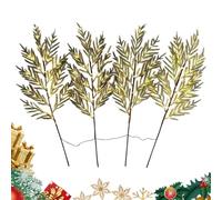 Christmas Greenery | Battery Operated Artificial Picks | Light Up Christmas Greenery Picks,for Home Decor Indoor Outdoor Holiday Garland Wreath Mantel Fireplace Vase Filler