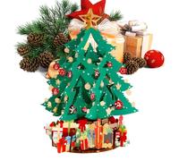 Christmas Greeting Card - Collectible Festive Keepsake | 3D Tree Shaped Christmas Greeting Card | for Tablecloth Bookshelf Dining Table Father Friends Kids Companions by C