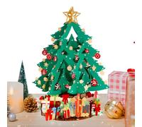 Christmas Greeting Card - Collectible Festive Souvenir,3D Christmas Greeting Card with Tree Shape | for Tablecloth Bookshelf Dining Table Father Friends Children Companions of Cla