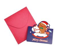 Christmas Greeting Card - Greeting Card For Christmas Gifts | Merry Christmas Greeting Card | Merry Christmas Cards Creations With Paper | Cardboard Christmas Card
