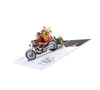 Christmas Greeting Card Snowmobile Paper Sculpture Christmas Cards with Envelope for Men Women Holiday Party Decoration Festive Holiday Card