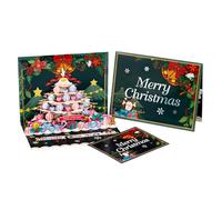 Christmas Greeting Cards, Vibrant Colors, 1 Set, Holiday Gi-Ft Card, 3d Merry Christmas Note with Envelopes, Compact Yet Impactful Size, Ideal for Family, Friends