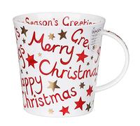 Christmas Greetings Cairngorm Shape Mug