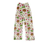 Christmas Grinch The Grinch Jumpsuit Christmas Pajamas Pants Grinch Shirt Women'S Leisure Trousers Cosy Trousers Ladies Grinch For Women Ladies Pyjamas Winter Flannel Pants For Women Womens