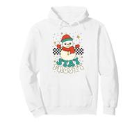 Christmas Groovy Cute Snowman Vintage Xmas Stay Frosty Pullover Hoodie
