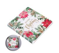 Christmas Guest Napkins, Decorative Paper Napkins, Holiday Square Flower Dinner Paper Napkins, 33 x 33 cm/12.99 x 12.99 Inch Dinner Hand Napkin, Holiday Decoration for Wedding, Birthday, Url