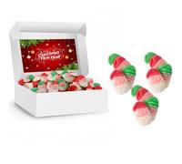 Christmas Gummy Santas Jelly Sweets With Chriistmas Gift Box - Perfect For Celeberations,Party bag fillers,Stocking fillers (500g)
