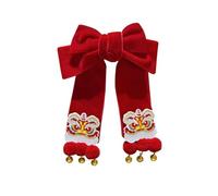 Christmas Hair Bow Clip Red Velvet Bowknot, Red Glitter Hair Bows with Plush Design Stylish Bows Hairs Women, Fo Girls Ball,