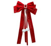 Christmas Hair Bow Clip Red Velvet Bowknot, Red Glitter Hair Bows with Plush Girls Hairs Bows Women, Stylish Fo Ball, Design