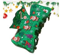 Christmas Hair Clip | Large Cute Gingerbread Pattern Solid Grip Hair Clips - Holiday Hair Accessories For Women And Girls | For Family, Friends, Girls Birthday And Birthday