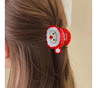 Christmas Hair Clips Cute Santa Claus Hair Claw Clip Winter Santa Claus Design Strong Hold Hair Clamp Cute Small Claw Clip Xmas Hair Jaw Clip Hair Accessories for Women Christmas Hair Decorations 1PCS