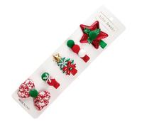Christmas Hair Clips | Decorative Hair Pins for Hair - Set of 5 Elegant Cute Hairpins, Holiday Hair Clips for Girls Women, No Barrettes