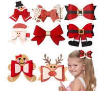 Christmas Hair Clips for Girls, Festive Cute Compilation, Hair Clip for Thick and Thin Hair, for Outdoor Party, Work, School, Home, Commuting, Travel, Eating, Men and Women