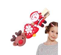 Christmas Hair Pins - Christmas Hair Clips, Christmas Santa Claus Hair Clip | Cute Christmas Hair Clips for Christmas Parties, Christmas Hair Accessories, Hair Pins