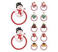 Christmas Hair Rope | Hair Ties Cute Hair Bands with Snowman Trees - Multi-Purpose Hair Accessories Bulk Festive for Holidays Families Friends