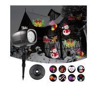 Christmas Halloween Holographic Projector Birthday Party Santa Project Lamp Window Movie Projector Lamps Light,Halloween,Christmas,Outdoor Decorations