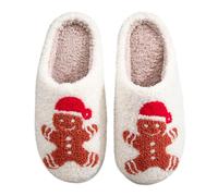 Christmas Halloween Pumpkin Slippers for Womens Mens, Women's Fluffy Memory Foam Slippers Winter, Soft Plush Comfy Warm Spooky Christmas Halloween Pumpkin House Slip On Slippers for Autumn Winter