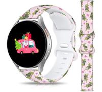 Christmas Halloween Watch Bands Compatible with Samsung Galaxy Watch 40mm 41mm 42mm 44mm 45mm 46mm, 20mm Holiday Replacement Silicone Strap for Galaxy Watch 7 / 6 / 5 / 5 Pro / 4 / 4 Classic / 3