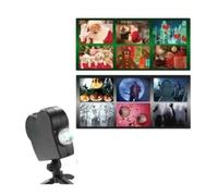 Christmas Halloween Window Projector Lights,Switch Between 6Christmas＆6Halloween, Turns Your Windows into Movie