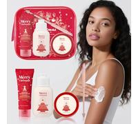 Christmas Hand Body Cream Gift Set,Women Foot Care Moisturizing Lotion with Makeup Pencils,Travel Size Long Lasting Beauty Hydrating Creams,Party Gifts for Valentine's Day Xmas Pre-Party