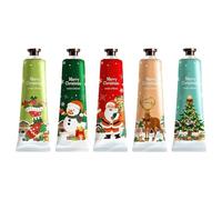 Christmas Hand Cream, 5 Pcs Handcream Gifts for Women, Deeply Moisturising & Nourishing Lotion Gift Set, Moisturizing Travel Size Bulk Hand Lotion for Dry Cracked Hands, Nourishing Non-Greasy