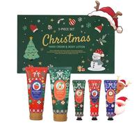 Christmas Hand Cream and Body Lotion Gift Set,3pcs Moisturizer Hand Cream for Very Dry Hands & 2pcs Body Lotion Women,Christmas Gifts for Women Pamper Gifts,Winter Moisturizing Skincare Set