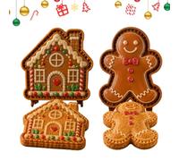 Christmas Hand Pie Mold Reusable Gingerbread Press Baking Tool 15x10cm | BPA Free Food Grade Pocket Mold for Family Baking Party School Project Gathering Themed Event Workshop