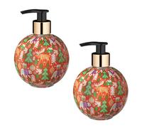 Christmas Hand Wash 500ml x Pack of 2 - Sugar Plum Spice - Add Some Festive Fun to Your Seasonal Decor This Christmas - Place in Hallways or Living Rooms for That Extra Festive Feel This Christtmas